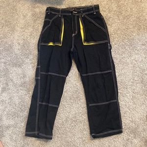 BDG Black & Yellow Cargo Pants